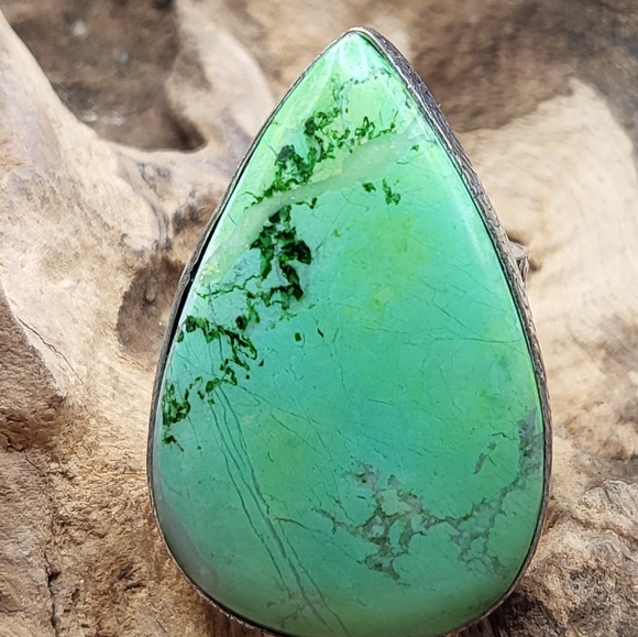 Color Enhanced Howlite Ring - Adjustable - Picture 2 of 7